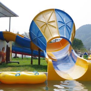 Buy cheap 360 Guests/Hr Children Water Slide Trumpet Fibreglass Water Slides from wholesalers