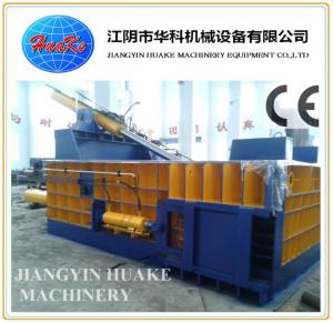 China Huake CE Safe Scrap Metal Baler Machine , Horizontal Metal Baler on sale
