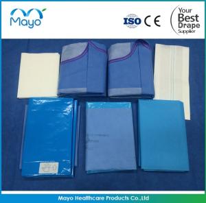Best CE Approved Obstetrics Drapes Reinforced Side Drape Pack Blue wholesale