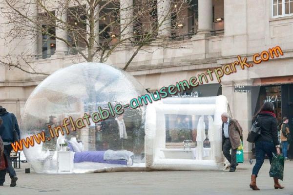 Cheap 6m Transparent Inflatable Bubble Tent  / Inflatable Room Fire Proof for sale