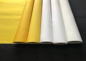 Best 100% Polyester Silk Screen Mesh Roll , 25 Micron Screen Roll Low Elasticity wholesale