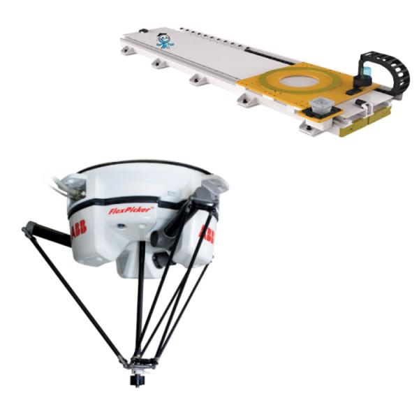 Cheap ABB 4 Axis Robot Arm IRB 360-1 With CNGBS Guide Rail As Assembly Machine For OEM Handling for sale