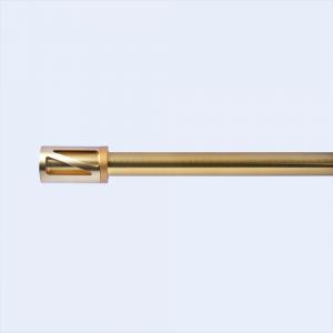 Best Diameter 22 mm Metal Curtain Pipe Accessories Gold Shower  Curtain Rod Set For Living Room wholesale