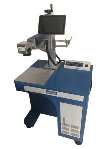China Desktop 30w Fiber Laser Marking Machine For Metal Engraving 30000 Hours on sale
