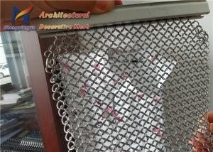 China Transparent 1mm Metal Chain Link Curtains Decorative Ring Partitions Booth Fence on sale