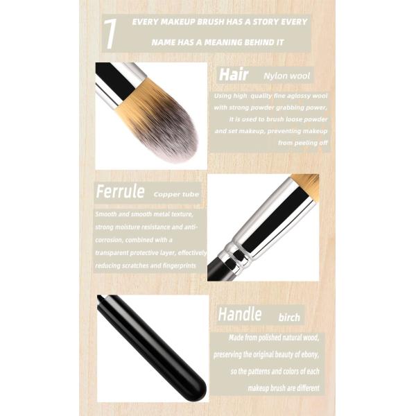 A31 Private Label Flame Shaped Fluffy Foundation Brush With Soft Nylon Hair