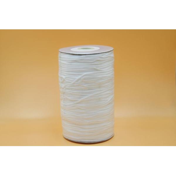 100 Yard 1/8 Inch Medical Elastic Band 3mm White Wide Round Band Soft Strap String