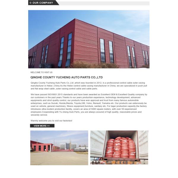 Hot Sale Control Cable Components Accelerator Motorcycle Cable Spare Parts