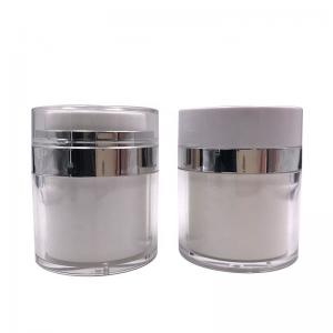 China Acrylic Airless Pump Cream Jar , Cosmetic Container Jar 50ml 50g For Lotion Packaging on sale