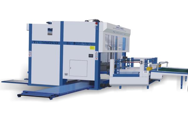 Cheap Litho Laminator Used Auto Flip Flop Pallet Stacker Machine For Corrugated Board for sale