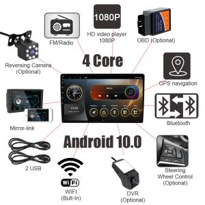 Best Universal Car Fitment 2.5D IPS Touch Screen 2 32G Android 12 Car Multimedia Player 9/10 Inch Radio Audio Head Unit wholesale