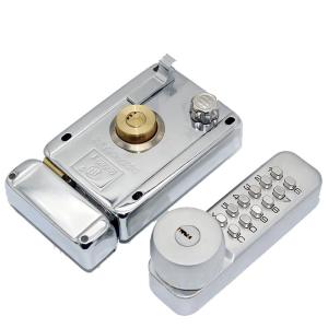 China Keyless Mechanical Doorlock Easy To Use Push Button Entrance Lock on sale