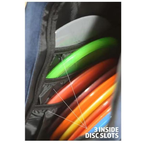 Durable Multi-Pocket Disc Golf Sling Bag Storage For 12 Discs
