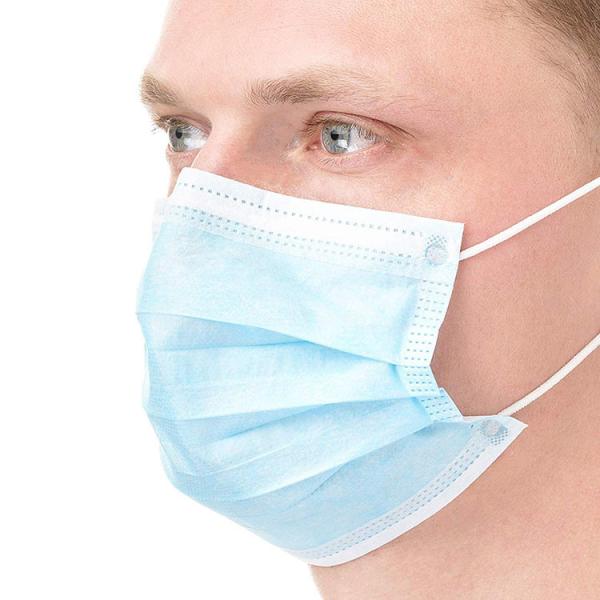 3 Ply Dispsoable Face Mask Elastic Earloop White Anti Virus Disposable Mask