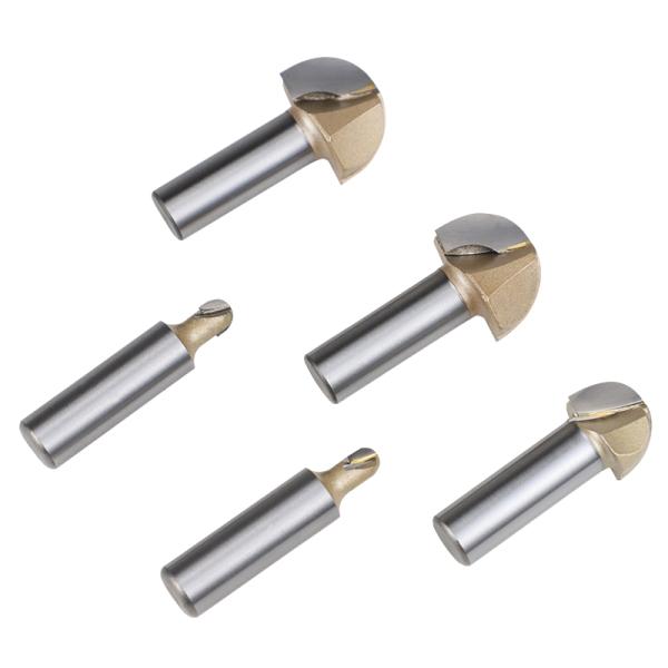 Factory Sales 1/2 Shank Tideway Half Round CNC Router Bit Woodworking Tools Carbide Round Bottom Trimming Milling Cutter Bit