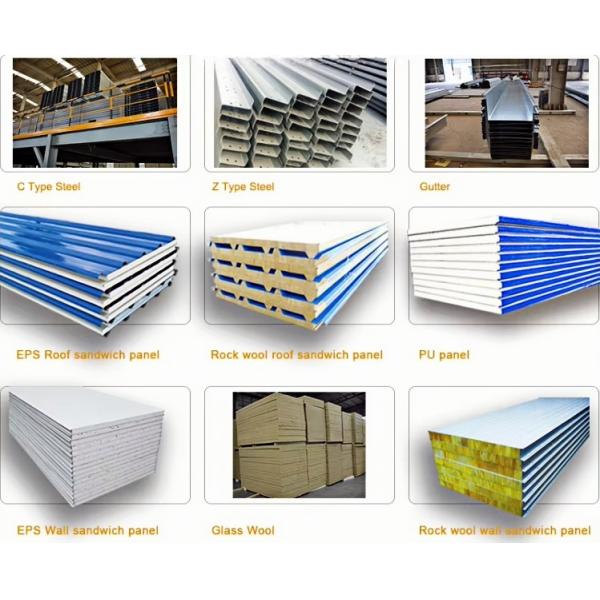 Abrasion Resistant Steel Flooring Steel Structure Warehouse Uniform Panel Color Consistency