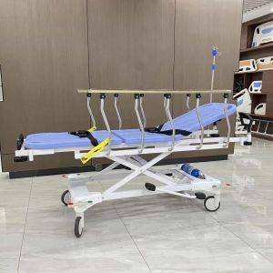 Buy cheap Emergency Stretcher Trolley Hydraulic Emergency Trolley Medical Product from wholesalers