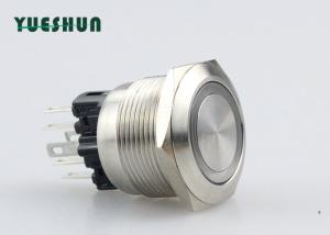 China Illuminated Momentary Push Button Switch , Flat Style Push Button Momentary Switch on sale