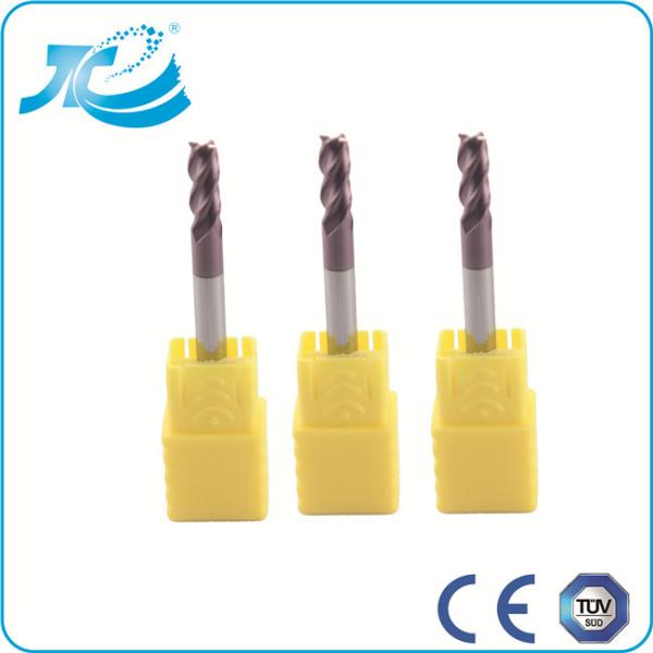 1.0 - 25.0mm Diameter Square End Mill , Four Flute End Mill