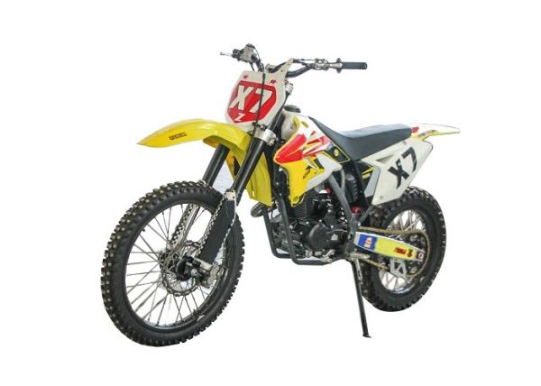 Cheap Reinforced Sheet Metal Gas Dirt Bikes Air Cooled Engine Front Rear Disc Cradle Type for sale