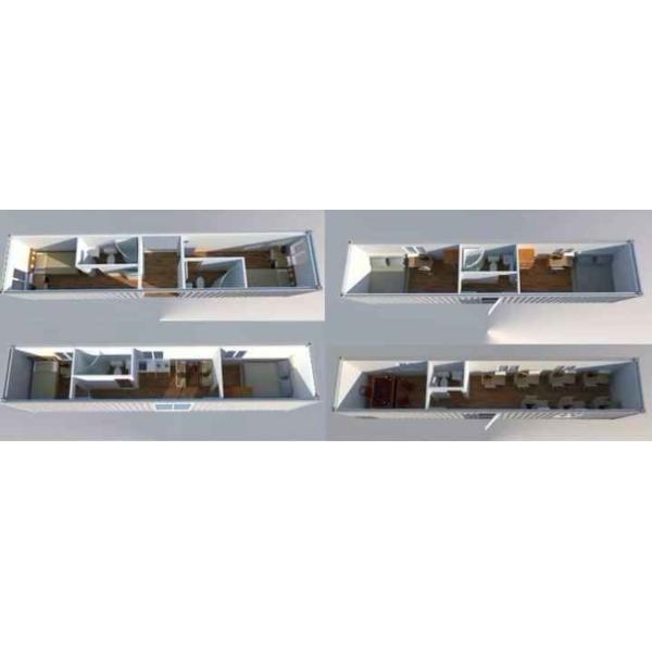 Thick Expandable Living Container , Pre Built Container Homes Eco Friendly