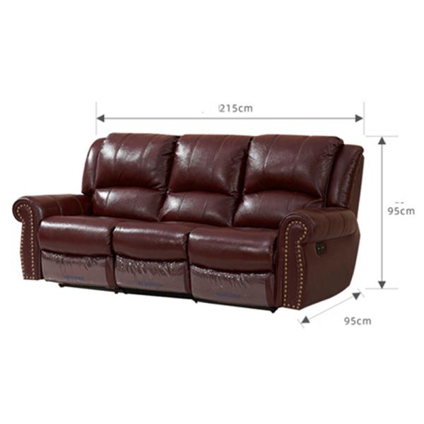 BN American Style Functional Sofa with Full Coverage Embossed Leather Function Recliner Electric Lift Function Recliner