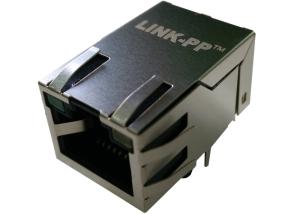 China Single Port 8P8C Silver RJ 45 Modular Plugs For xDSL Modem XFMATM9R-CTXU1-4M on sale