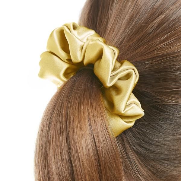 Cheap Colored Washable Silk Scrunchie , 19 Momme Stretchy Hair Ties For Girls for sale