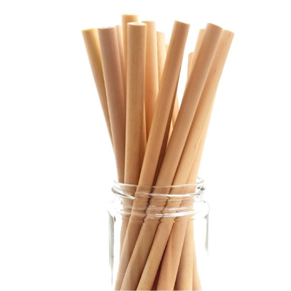 Biodegradable Reusable Bamboo Straws 18cm 19cm Length Customized