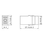 Simplex SC UPC Adapter Blue Single Mode Optical Fiber Adapter
