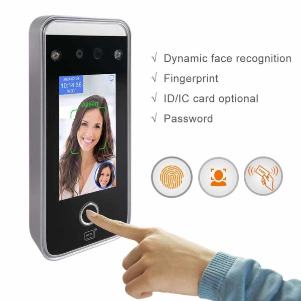 Cheap Access Control Face Recognition Attendance Machine Capacitive Touch Screen Virtual Keyboard for sale