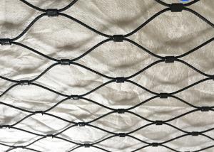 25x25mm Black Oxide Wire Rope Stainless Steel Safety Netting Customized 2.0 Mm