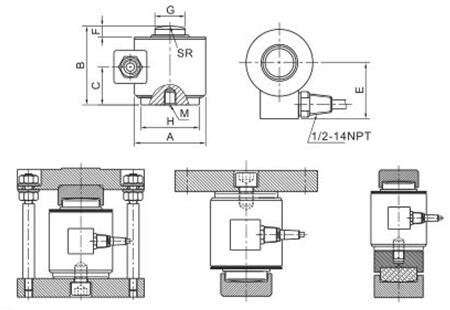 Column Canister Load Cell IN-CC22