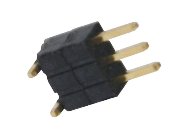 Cheap Plastic 3 Pin Single Row Header Connector 1.27mm Vertical Mount SMT Type for sale