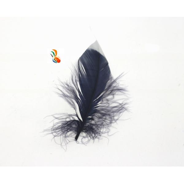 Handmade Two Tone Stripped Goose Carnival Feathers For Personalized Crafts