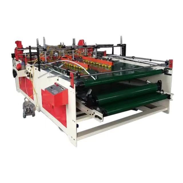 accuracy Semi Automatic Carton Folder Gluer Machine for 2000 KG Load and Smooth