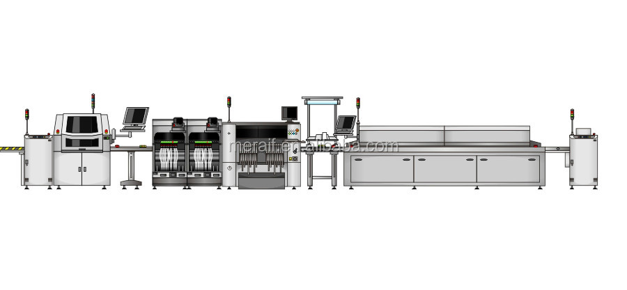 Used MACHINE SMT production line Pick and Place Machine RX7JUKI For LED mobile PCB SMD Production line