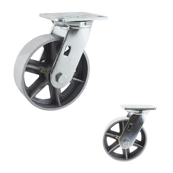 6x2 Inch Silver Wheel 280kg Load Capacity Heavy Duty Rigid Casters