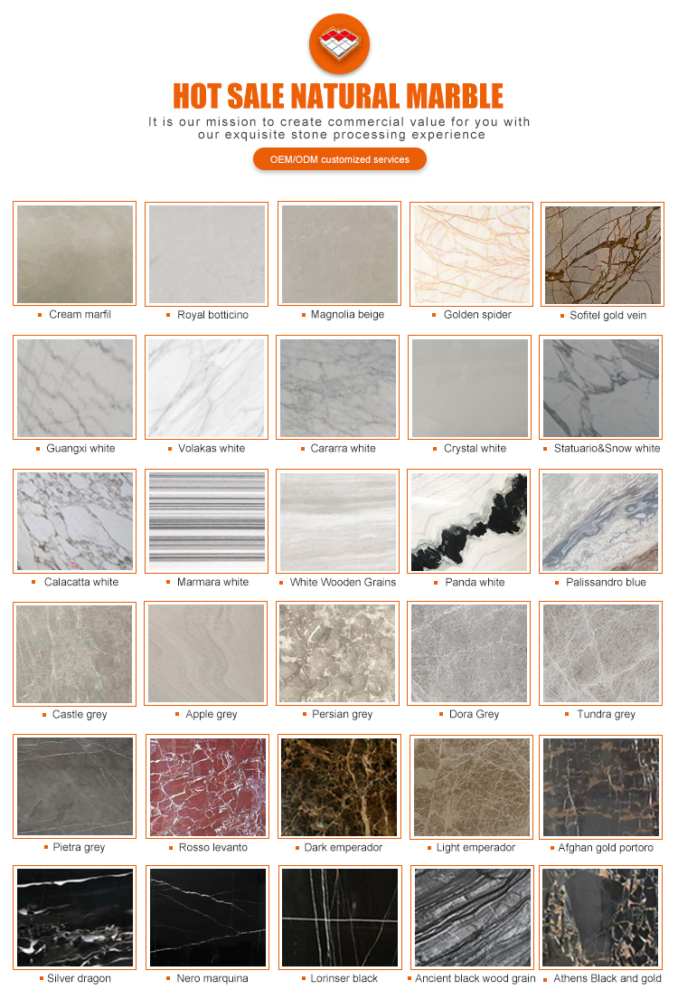 Modern Ink Painting Marble Big Slab Honed Grey Wall Panel and Kitchen Countertop Tile