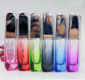 Best Wholesale Fancy Color Glass Perfume Bottle With plastic Cap Glass Refill Empty Perfume Atomizer Spray hot sell wholesale