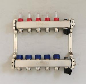 China preassembled stainless steel floor heating manifold set on sale