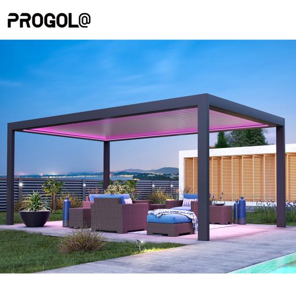Cheap Automatic Patio Gazebo Pergola With Customizable Color for sale