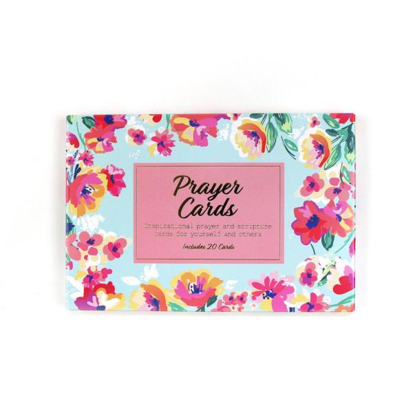 Cheap Blue Flower Pattern Children's Learning Flash Cards For Prayer Purpose for sale