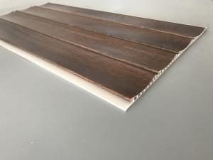 Best 25cm × 8mm Four Arcs PVC Wooden Plastic Laminate Panels Customized Length wholesale