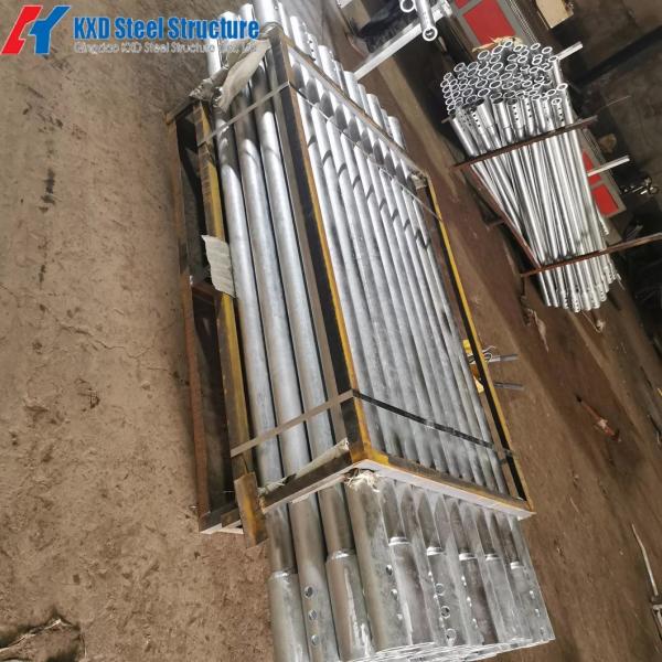 Prefabricated Galvanized Ground Screw Piles For House Ground Foundation