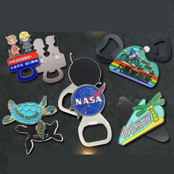 Cheap Custom Various Magnetic Metal Paint Bottle Opener Beer Bottle Opener for sale