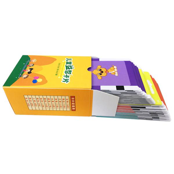 Cheap 300Gsm Art paper Literacy Challenge Cards 6x9cm with matt lamination for sale