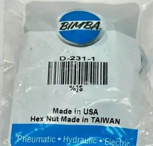 High Accuracy 220V BIMBA D-11999-A Single-acting Hole Punch Cylinder with 1/2" Spring-return