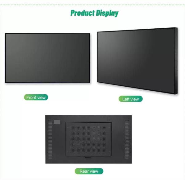 65 Inch Shop Lcd Screen Display Window Facing Ultra Narrow Bezel Display
