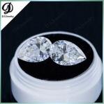 8x12mm Super White Pear Cut Loose Moissanite Diamond